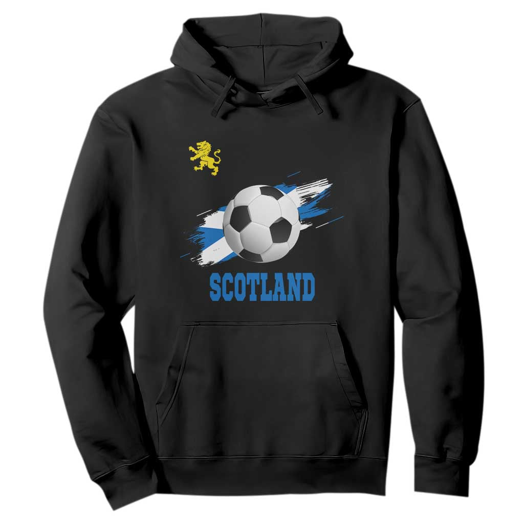 Scotland Soccer Flag Hoodie Scottish Football Fans Pride TS02 Black Print Your Wear