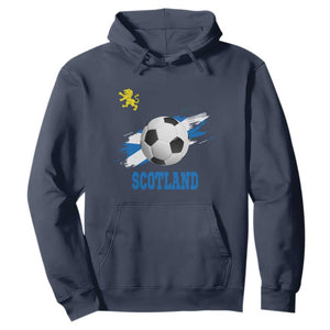 Scotland Soccer Flag Hoodie Scottish Football Fans Pride TS02 Navy Print Your Wear