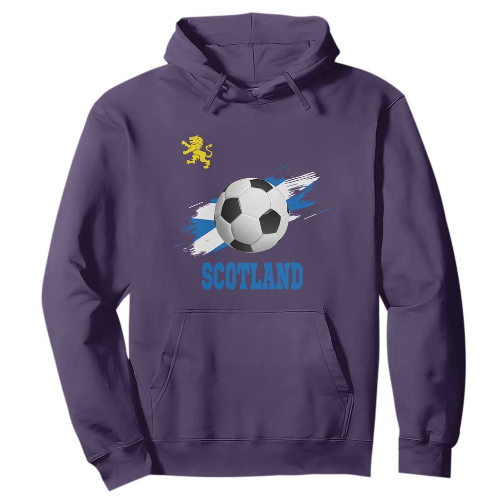 Scotland Soccer Flag Hoodie Scottish Football Fans Pride TS02 Purple Print Your Wear