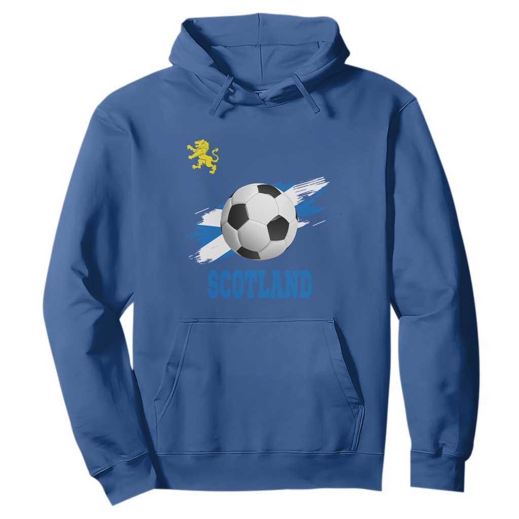 Scotland Soccer Flag Hoodie Scottish Football Fans Pride TS02 Royal Blue Print Your Wear
