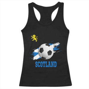 Scotland Soccer Flag Racerback Tank Top Scottish Football Fans Pride TS02 Black Print Your Wear