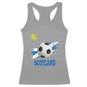 Scotland Soccer Flag Racerback Tank Top Scottish Football Fans Pride TS02 Sport Gray Print Your Wear