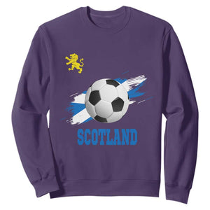 Scotland Soccer Flag Sweatshirt Scottish Football Fans Pride TS02 Purple Print Your Wear