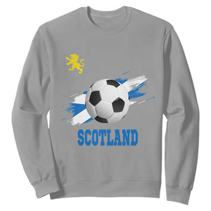 Scotland Soccer Flag Sweatshirt Scottish Football Fans Pride TS02 Sport Gray Print Your Wear
