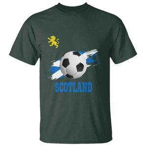 Scotland Soccer Flag T Shirt Scottish Football Fans Pride TS02 Dark Forest Green Print Your Wear