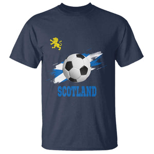 Scotland Soccer Flag T Shirt Scottish Football Fans Pride TS02 Navy Print Your Wear