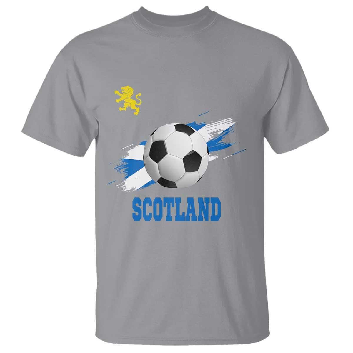 Scotland Soccer Flag T Shirt Scottish Football Fans Pride TS02 Sport Gray Print Your Wear