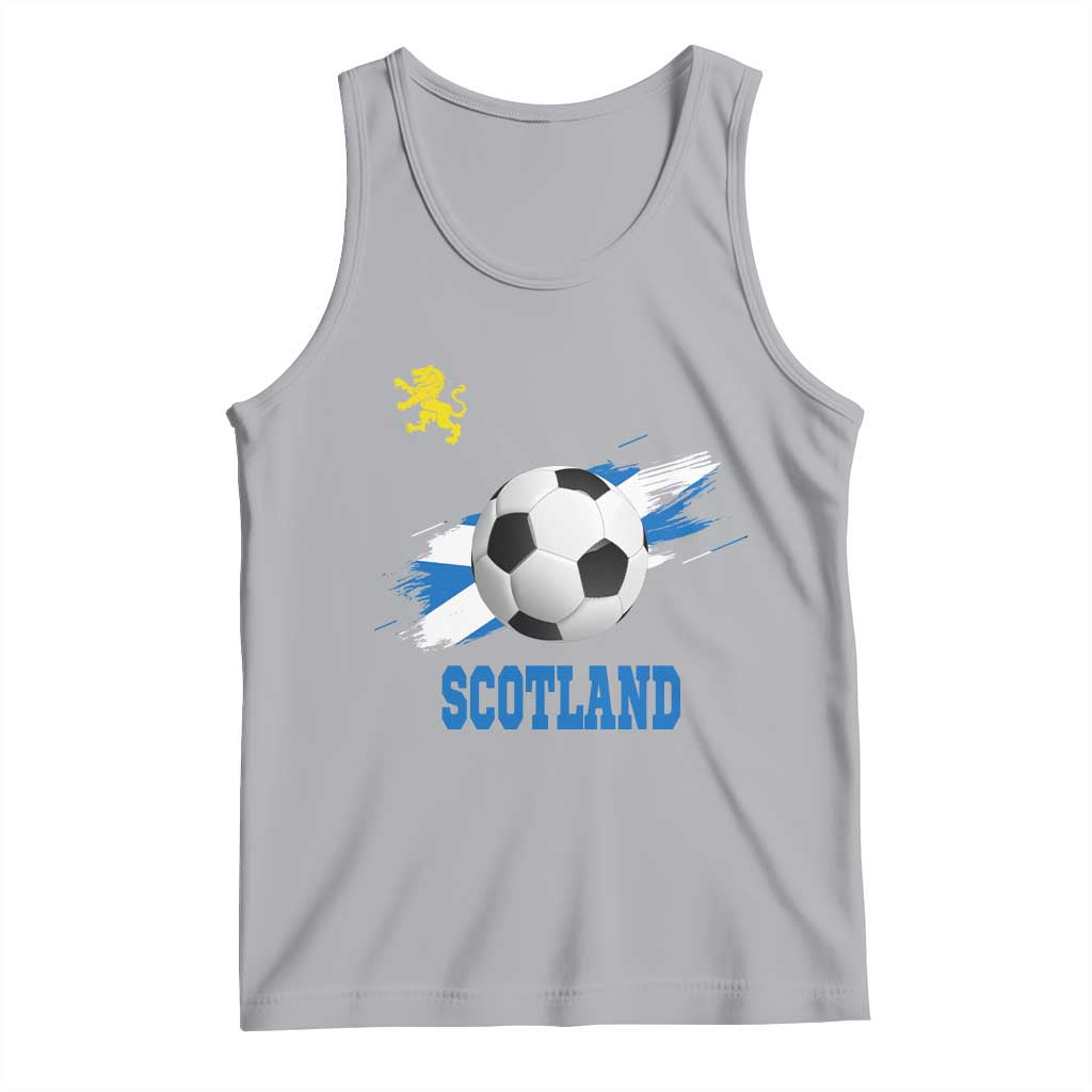 Scotland Soccer Flag Tank Top Scottish Football Fans Pride TS02 Athletic Heather Print Your Wear