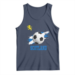 Scotland Soccer Flag Tank Top Scottish Football Fans Pride TS02 Navy Print Your Wear