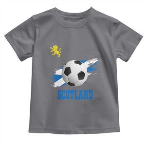 Scotland Soccer Flag Toddler T Shirt Scottish Football Fans Pride TS02 Charcoal Print Your Wear