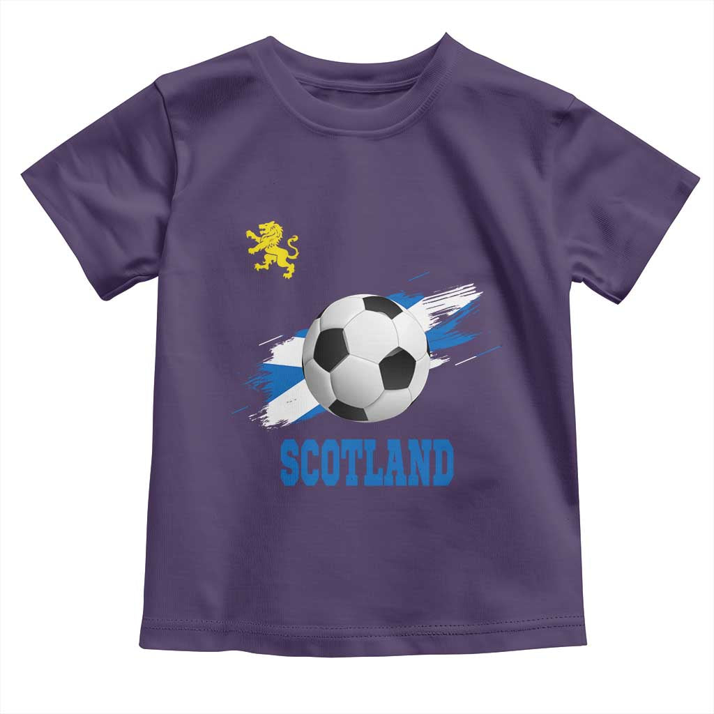 Scotland Soccer Flag Toddler T Shirt Scottish Football Fans Pride TS02 Purple Print Your Wear