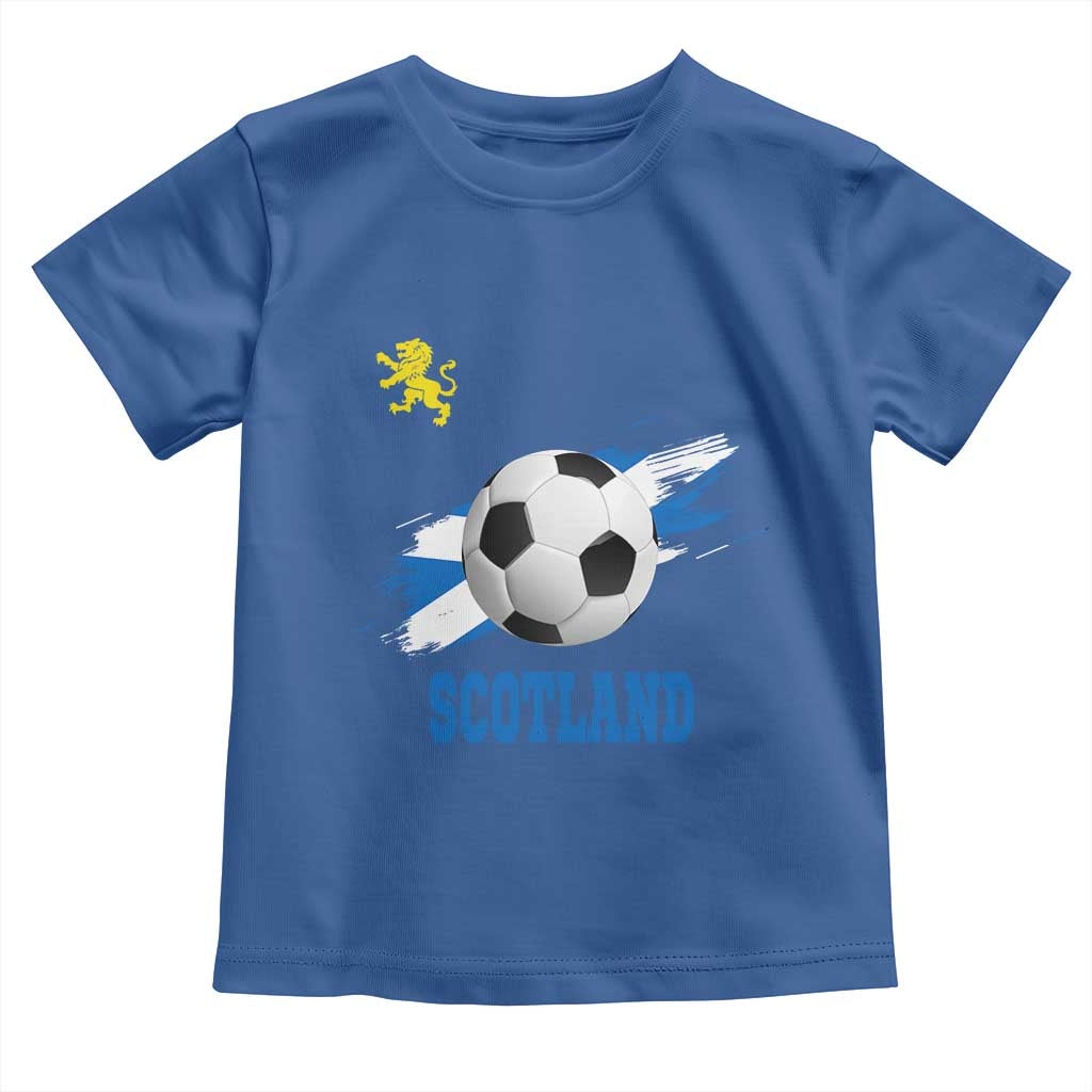 Scotland Soccer Flag Toddler T Shirt Scottish Football Fans Pride TS02 Royal Blue Print Your Wear