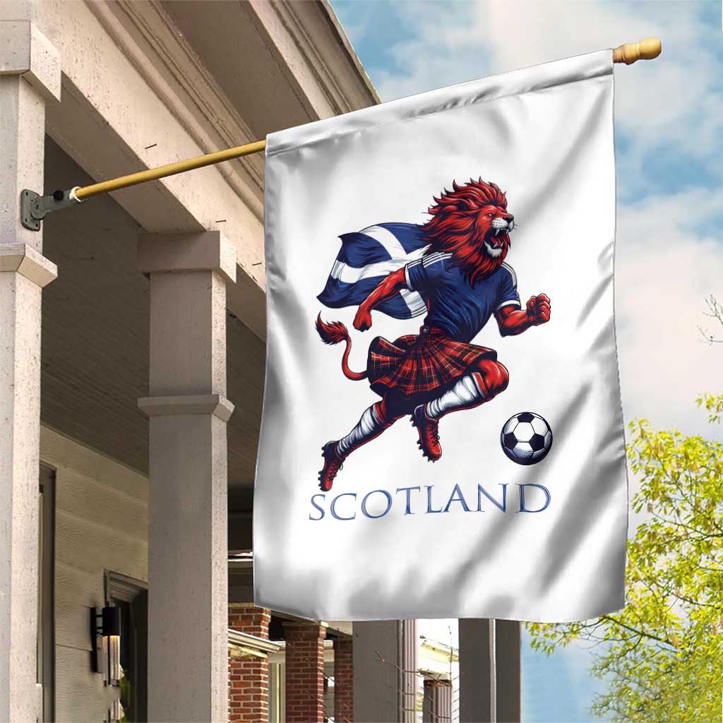 Scottish Lion Football Garden Flag Brave Lion in Kilt with Flag Cape Pride TS02 Print Your Wear