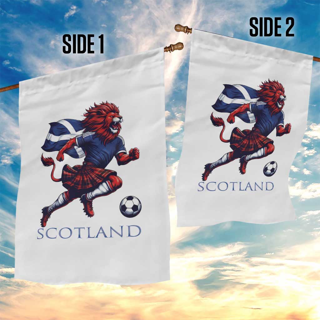 Scottish Lion Football Garden Flag Brave Lion in Kilt with Flag Cape Pride TS02 Print Your Wear