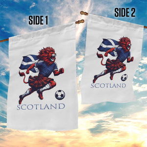 Scottish Lion Football Garden Flag Brave Lion in Kilt with Flag Cape Pride TS02 Print Your Wear