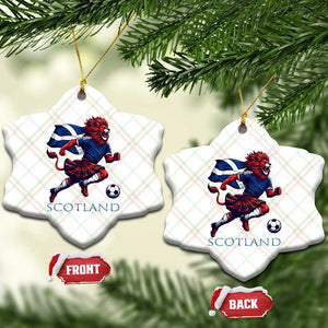 Scottish Lion Football Ceramic Ornament Brave Lion in Kilt with Flag Cape Pride TS02 Print Your Wear