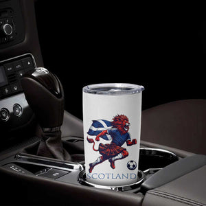 Scottish Lion Football Tumbler Cup Brave Lion in Kilt with Flag Cape Pride TS02 Print Your Wear