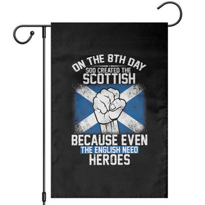 On the 8th Day God Created the Scottish Garden Flag Funny Heroic Scotland Pride TS02 Black Print Your Wear
