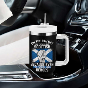 On the 8th Day God Created the Scottish Tumbler With Handle Funny Heroic Scotland Pride TS02 Print Your Wear