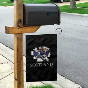 Funny Highland Cow in Kilt Footballer Garden Flag We'll Be Coming Scottish Pride Football Fans TS02 Print Your Wear