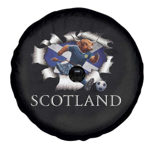 Funny Highland Cow in Kilt Footballer Spare Tire Cover We'll Be Coming Scottish Pride Football Fans TS02 Print Your Wear