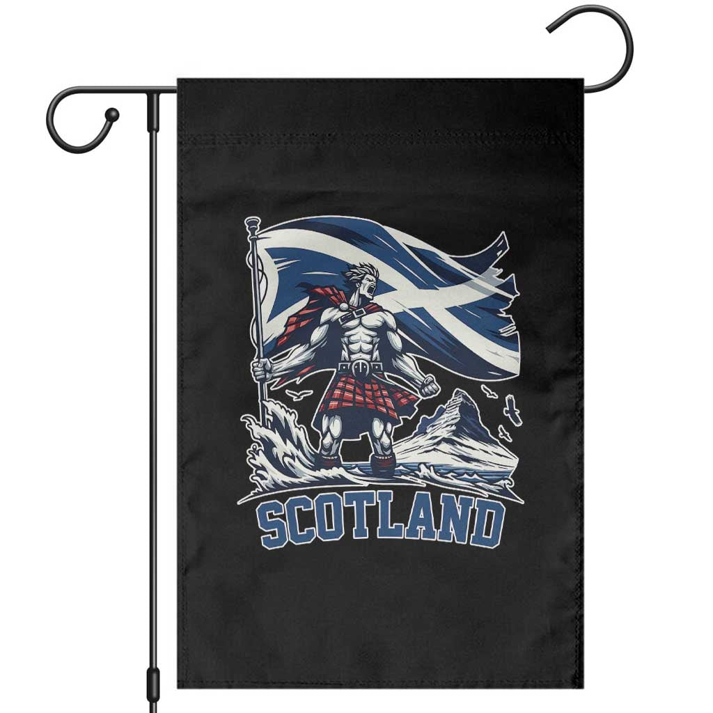 Scottish Warrior Garden Flag Brave Highland Hero Scotland Flag TS02 Black Print Your Wear