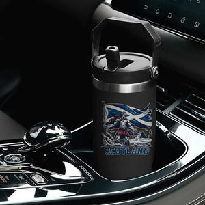 Scottish Warrior Flip Straw Tumbler Brave Highland Hero Scotland Flag TS02 Print Your Wear