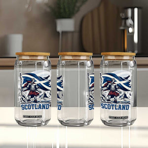 Scottish Warrior Glass Can Brave Highland Hero Scotland Flag TS02 Print Your Wear