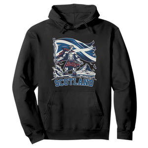Scottish Warrior Hoodie Brave Highland Hero Scotland Flag TS02 Black Print Your Wear