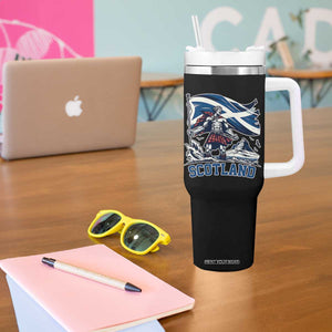 Scottish Warrior Tumbler With Handle Brave Highland Hero Scotland Flag TS02 Print Your Wear