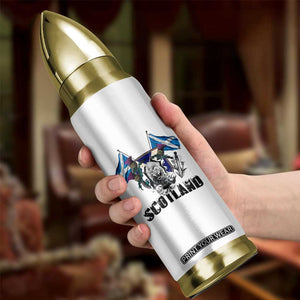 Roaring Scottish Lion Crest Bullet Tumbler Thistle Scotland Flag Emblem for Brave Highlanders TS02 Print Your Wear
