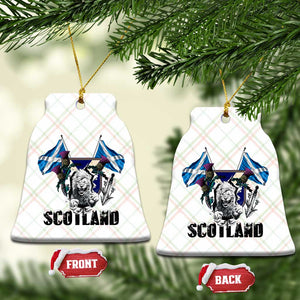Roaring Scottish Lion Crest Ceramic Ornament Thistle Scotland Flag Emblem for Brave Highlanders TS02 Print Your Wear