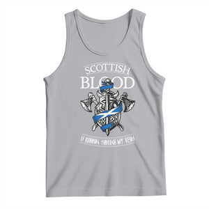 Scottish Blood Running Through My Veins Tank Top Viking Axe and Sword Heritage TS02 Athletic Heather Print Your Wear