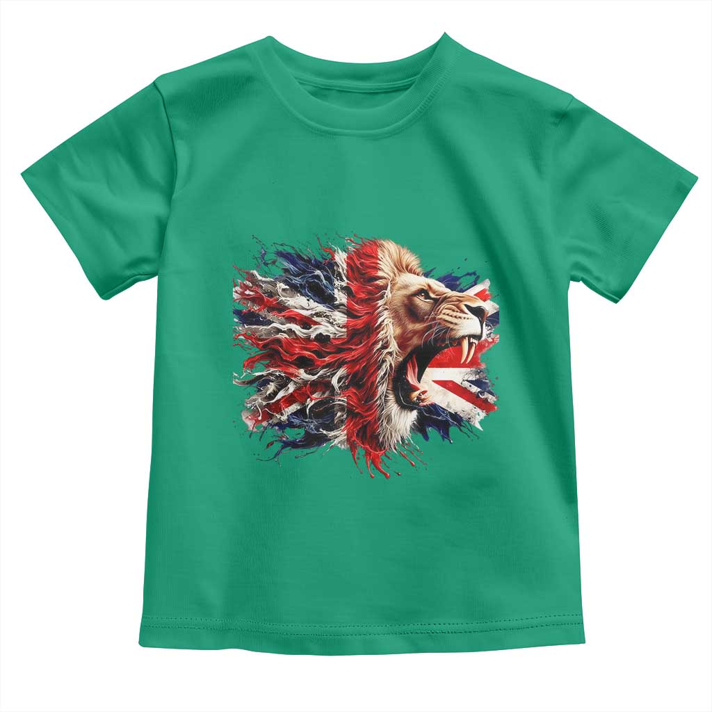 Roaring British Lion Flag Toddler T Shirt Union Jack UK Pride TS02 Irish Green Print Your Wear