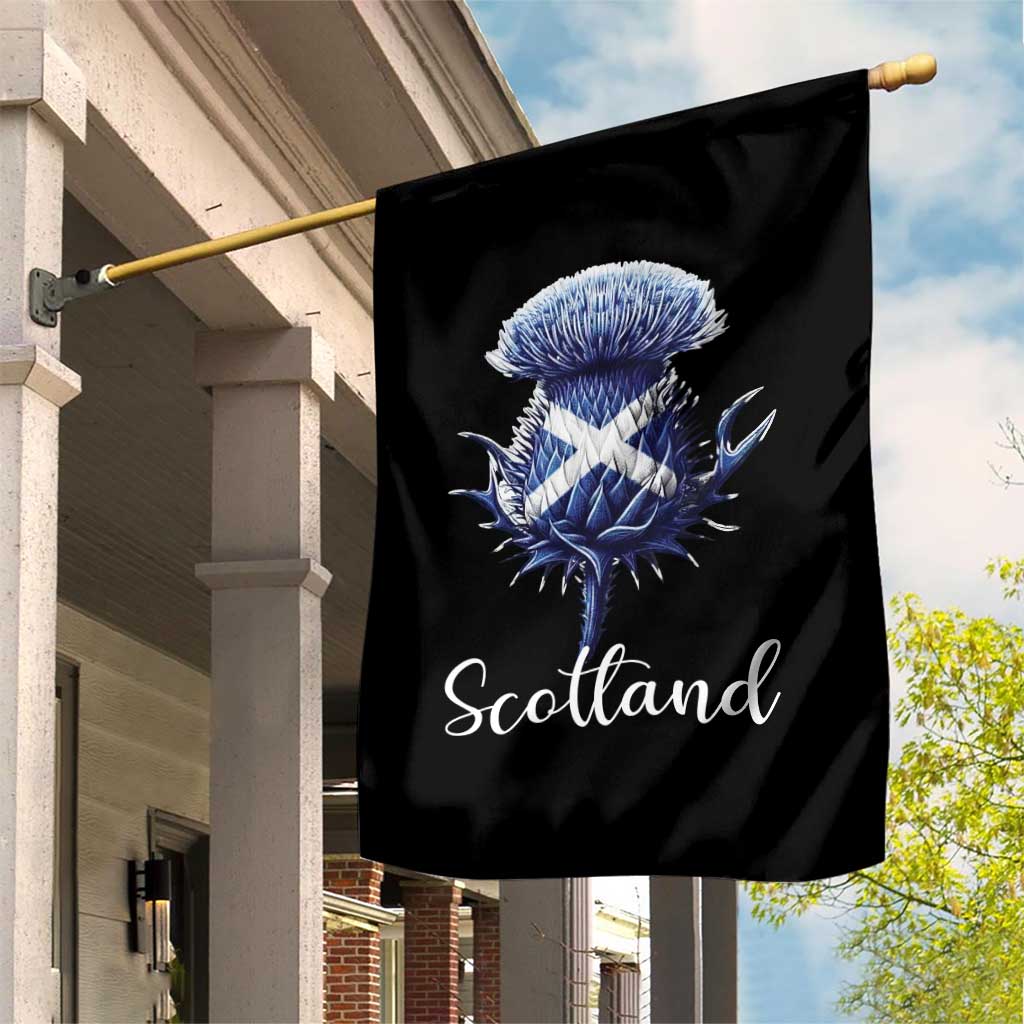Scotland Thistle Floral Emblem Saltire Flag Garden Flag Patriotic Scottish Heritage