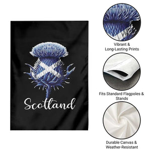 Scotland Thistle Floral Emblem Saltire Flag Garden Flag Patriotic Scottish Heritage