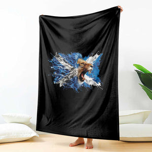 Roaring Scottish Lion Throw Blanket Braveheart Scotland Flag Pride TS02 Print Your Wear