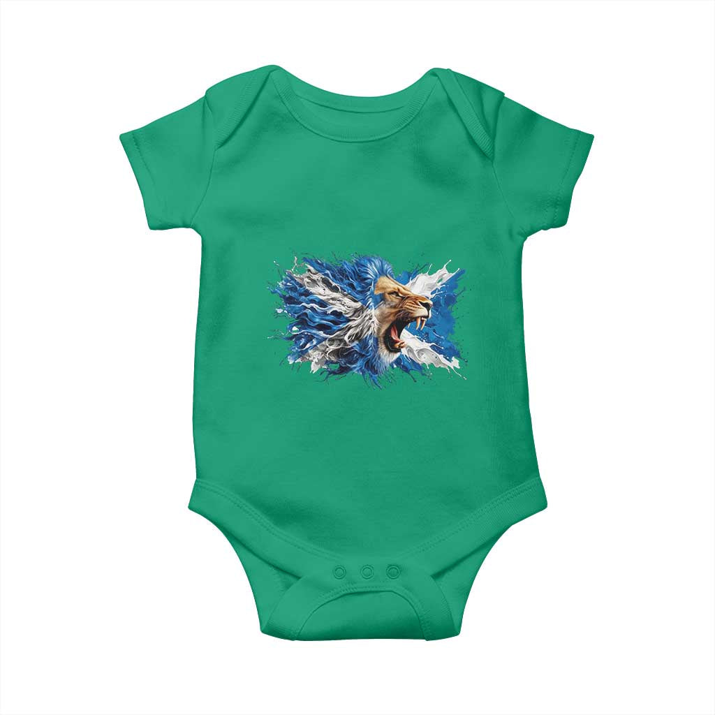 Roaring Scottish Lion Baby Onesie Braveheart Scotland Flag Pride TS02 Irish Green Print Your Wear