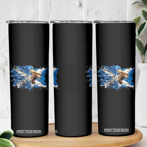 Roaring Scottish Lion Skinny Tumbler Braveheart Scotland Flag Pride TS02 Print Your Wear