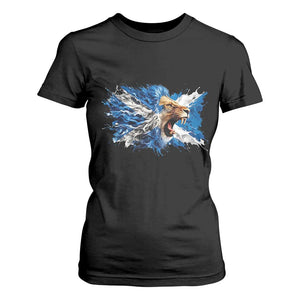 Roaring Scottish Lion T Shirt For Women Braveheart Scotland Flag Pride TS02 Black Print Your Wear