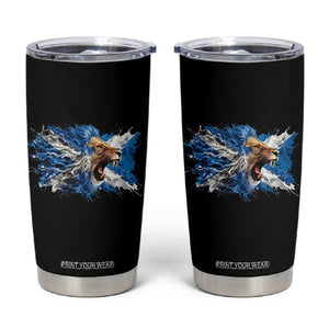 Roaring Scottish Lion Tumbler Cup Braveheart Scotland Flag Pride TS02 Black Print Your Wear