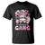 Galentine's Day T Shirt Galentines Gang Retro Messy Bun TS02 Black Printyourwear