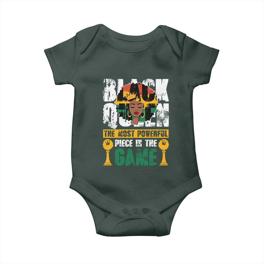 Black Queen Baby Onesie The Most Powerful Piece In The Game Afro Melanin TS02 Print Your Wear