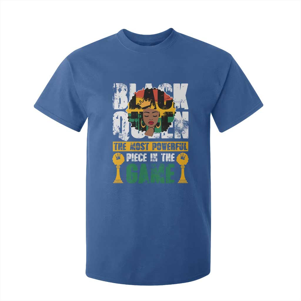 Black Queen T Shirt For Kid The Most Powerful Piece In The Game Afro Melanin TS02 Royal Blue Print Your Wear