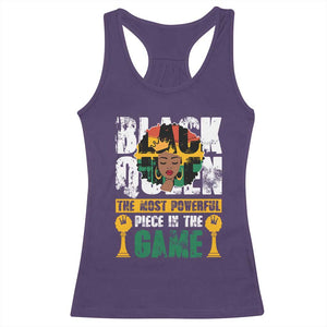 Black Queen Racerback Tank Top The Most Powerful Piece In The Game Afro Melanin TS02 Purple Print Your Wear