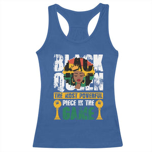 Black Queen Racerback Tank Top The Most Powerful Piece In The Game Afro Melanin TS02 Royal Blue Print Your Wear