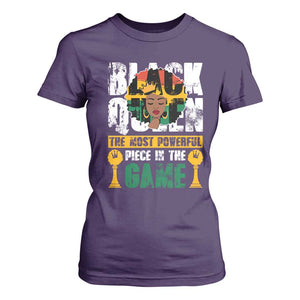 Black Queen T Shirt For Women The Most Powerful Piece In The Game Afro Melanin TS02 Purple Print Your Wear