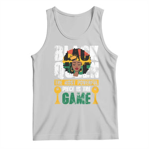 Black Queen Tank Top The Most Powerful Piece In The Game Afro Melanin TS02 Ash Print Your Wear