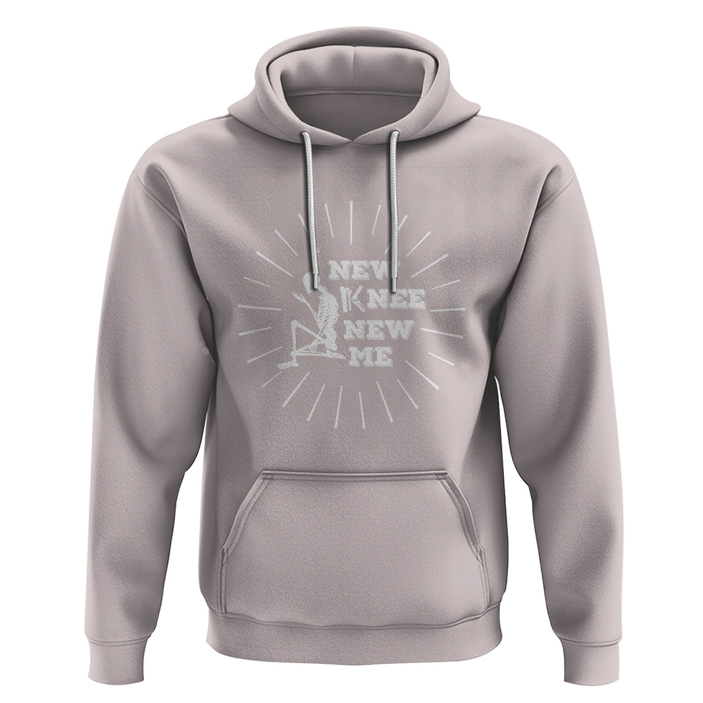 Knee Bone Skeleton Hoodie Knee Replacement Surgery Recovery New Knee New Me TS02 Ice Gray Printyourwear