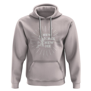 Knee Bone Skeleton Hoodie Knee Replacement Surgery Recovery New Knee New Me TS02 Ice Gray Printyourwear